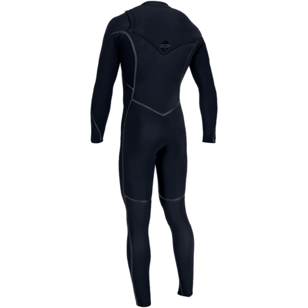 2026 O'Neill Da Uomo Hyperfreak Fire 3/2mm+ Chest Zip Muta 5660 - Carbon / Carbon